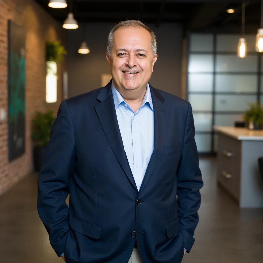 Professional AI headshot created from a selfie